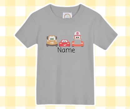 Race Car Trio Magical Moments Embroidered Sketch Basic