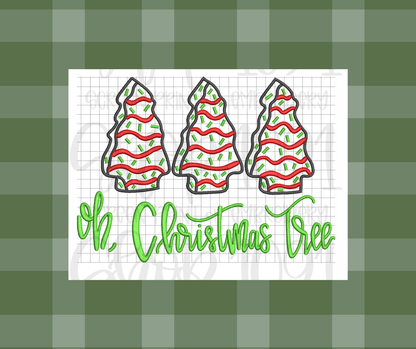 Christmas Holiday Sweatshirt/Tshirt Christmas Tree Cake