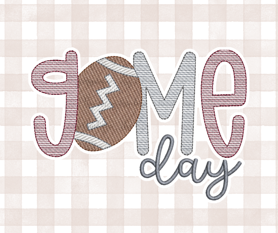 Game Day Football Kids Sports Embroidered Basics