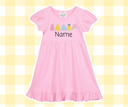 Princess Dress Magical Moments Embroidered Sketch Basic