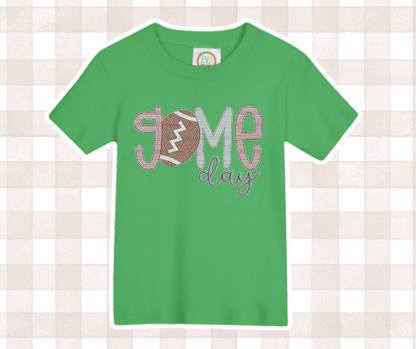 Game Day Football Kids Sports Embroidered Basics