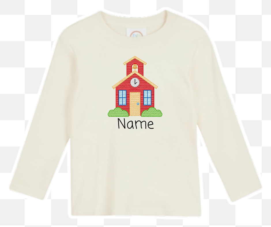 Red Schoolhouse Back to School Embroidered Basics