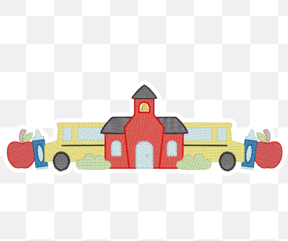 Schoolhouse Bus Collection Back to School Embroidered Basics