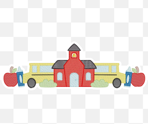 Schoolhouse Bus Collection Back to School Embroidered Basics