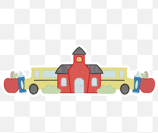 Schoolhouse Bus Collection Back to School Embroidered Basics