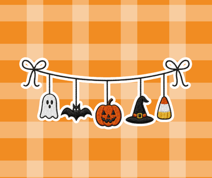 Spooky Halloween Garland Fall Sweatshirt/Tshirt