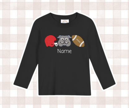 Boys GA UGA Bulldogs Trio 1 Football Kids Sports Embroidered Basics