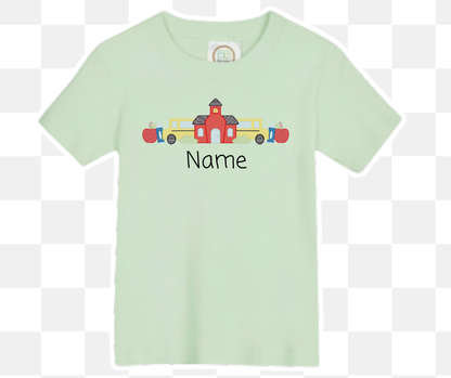 Schoolhouse Bus Collection Back to School Embroidered Basics