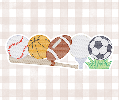 Variety Ball Kids Sports Embroidered Basics