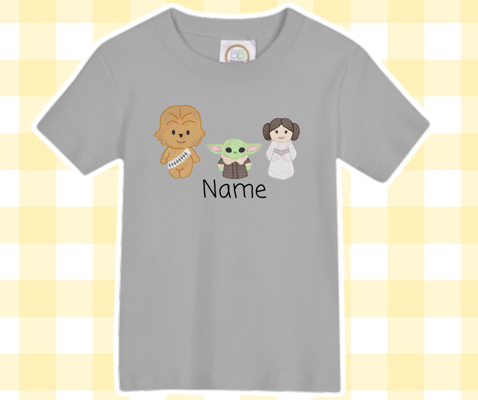 Star Galaxy Space War Trio Magical Moments Embroidered Basic