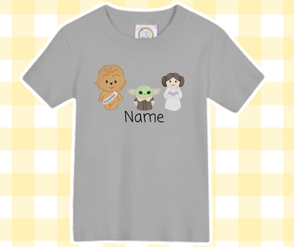 Star Galaxy Space War Trio Magical Moments Embroidered Basic