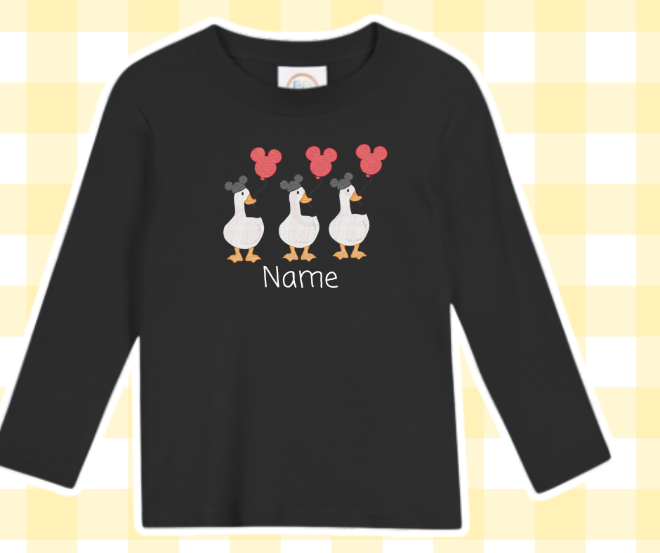 Goose Trio Magical Moments Embroidered Sketch Basic