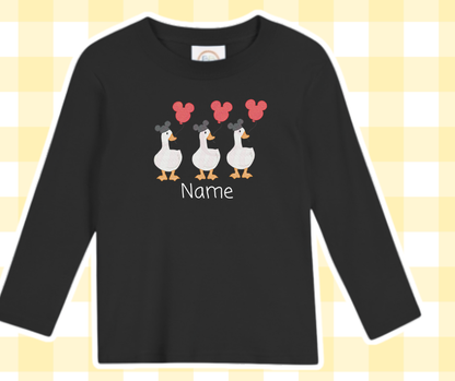 Goose Trio Magical Moments Embroidered Sketch Basic