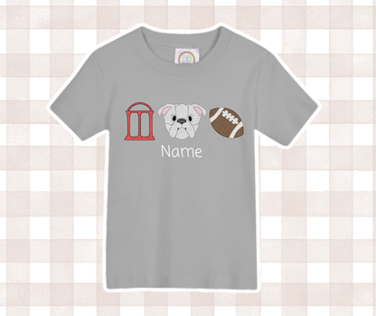 GA UGA Bulldogs Trio 4 Football Kids Sports Embroidered Basics