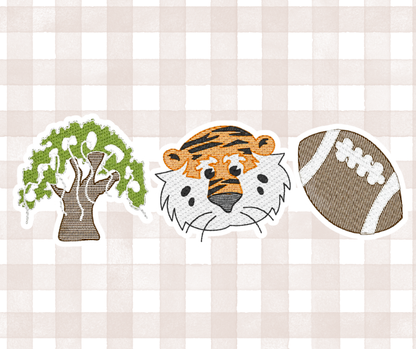 AU War Eagle Tiger Football Trio Kids Sports Embroidered Basics