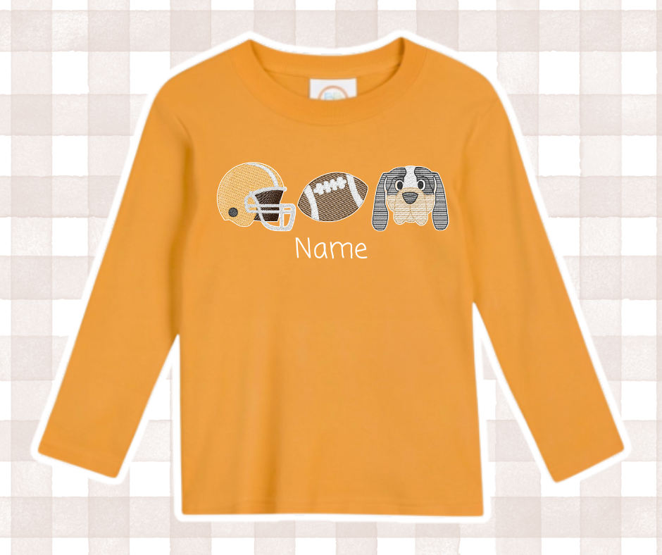 UT Vols Rocky Top Football Trio Kids Sports Embroidered Basics