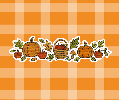 Pumpkins and Basket Fall Sweatshirt/Tshirt
