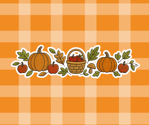 Pumpkins and Basket Fall Sweatshirt/Tshirt