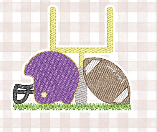 Football Team Trio Kids Sports Embroidered Basics
