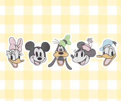 Mouse Duck Dog Magical Moments Embroidered Basic
