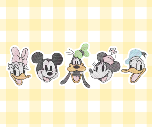 Mouse Duck Dog Magical Moments Embroidered Basic