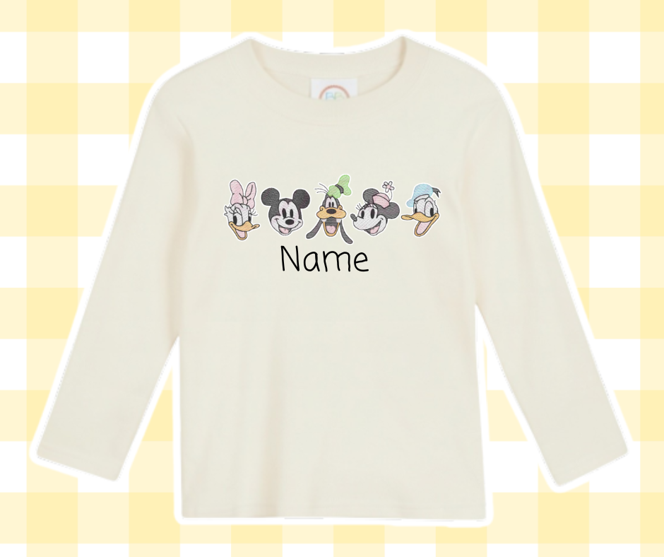Mouse Duck Dog Magical Moments Embroidered Basic