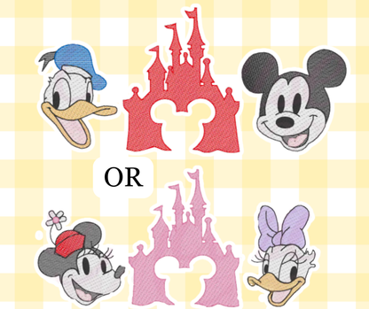 Friends and Castle Magical Moments Embroidered Basic