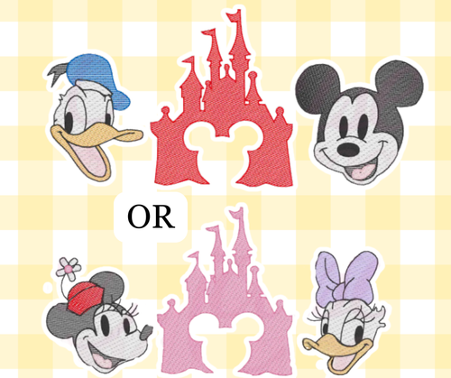 Friends and Castle Magical Moments Embroidered Basic