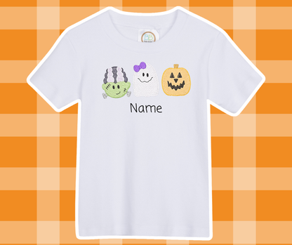 Frankie Bride Halloween Fall Sketch Embroidered Kids Basic