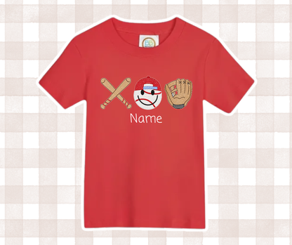 Boys Baseball Trio Kids Sports Embroidered Basics