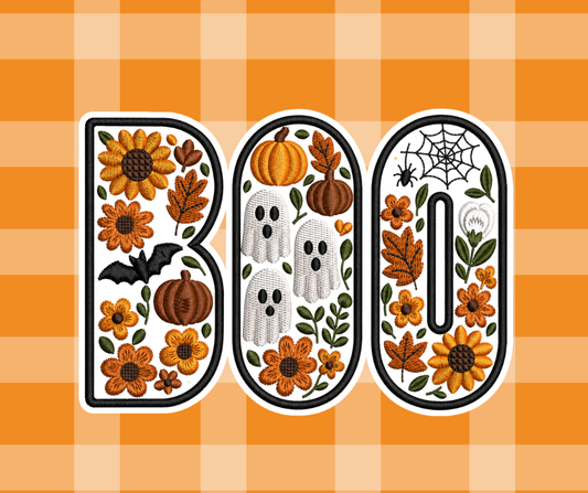 Floral BOO Fall Sweatshirt/Tshirt