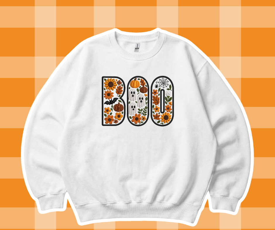 Floral BOO Fall Sweatshirt/Tshirt