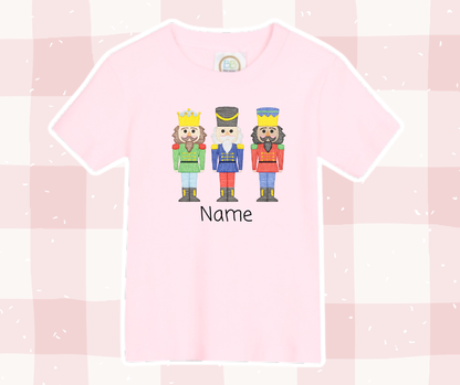 Nutcracker Trio Christmas Embroidered Basics