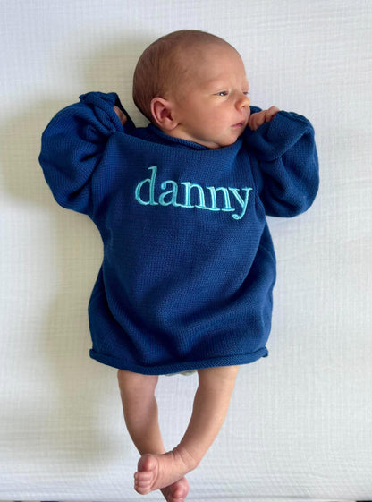 Custom Embroidered Children’s Roll Neck Sweater