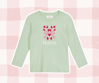 Candy Cane Bow Bundle Christmas Embroidered Basics