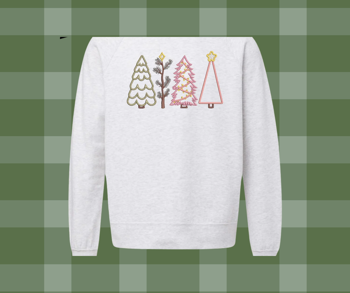 Christmas Holiday Sweatshirt/Tshirt Christmas Trees