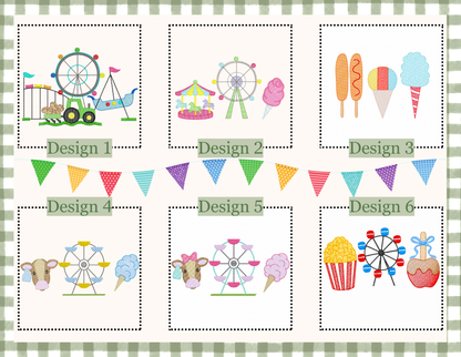 Custom Personalized Fair Favorites Embroidered T-Shirt