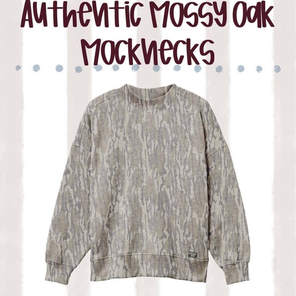 PREORDER Authentic Mossy Oak Mockneck