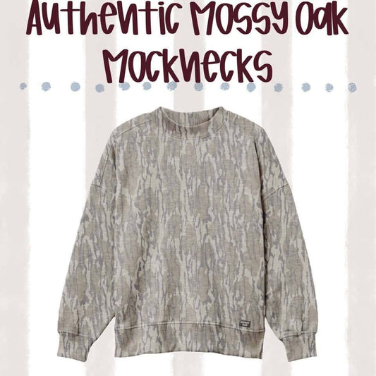PREORDER Authentic Mossy Oak Mockneck