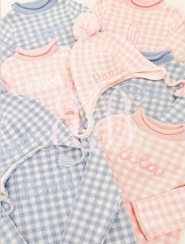 QUICK PREORDER - Closes 9/6 at Midnight - GINGHAM ROLL NECK HATS AND SWEATERS