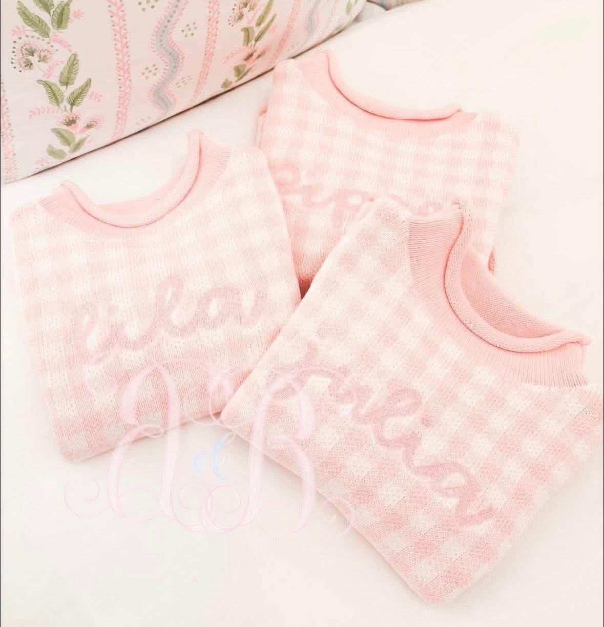 QUICK PREORDER - Closes 9/6 at Midnight - GINGHAM ROLL NECK HATS AND SWEATERS