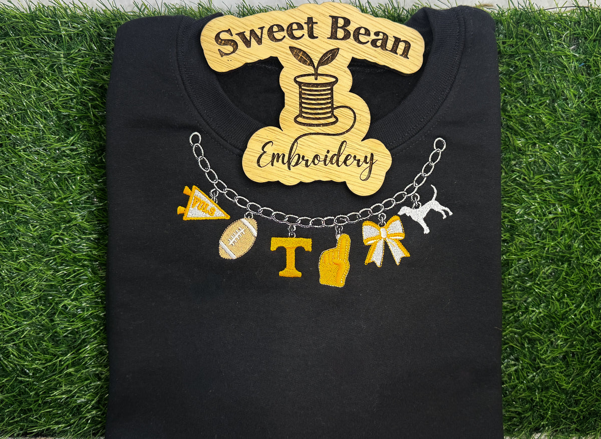 Team Spirit Charm Necklace Sweatshirt