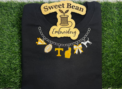 Team Spirit Charm Necklace Sweatshirt