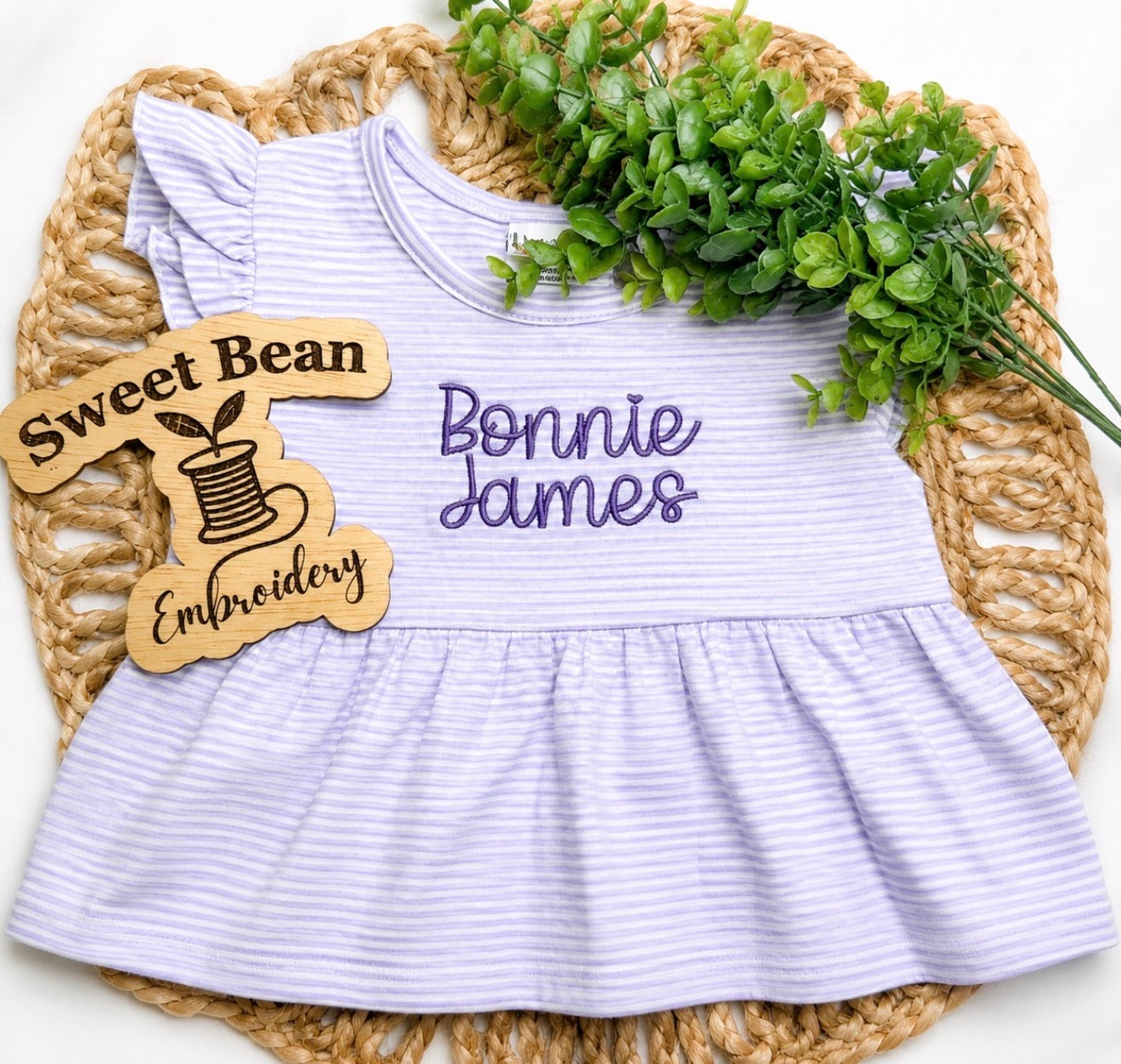 Basic Kids Name or Monogram Tshirt/Dress/Bubble