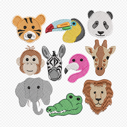 You Pick Zoo Animal Everyday Embroidered Basic
