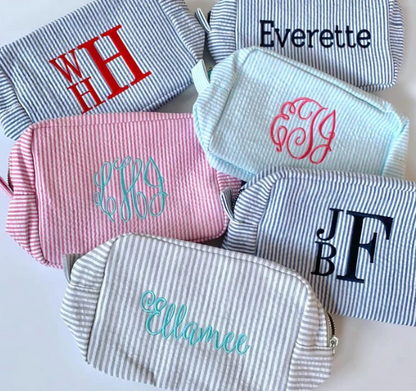 Seersucker Everything Bag